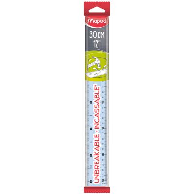 MAPED Unbreakable Study 30cm-12in Ruler