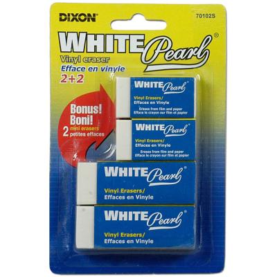 DIXON Eraser, White Pearl x4