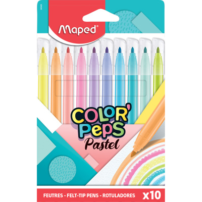 MAPED Marqueurs Pastel Color'Peps, x12