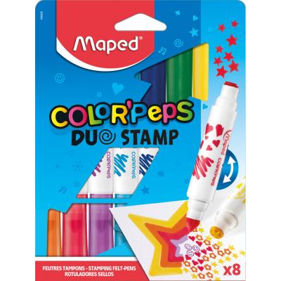 MAPED Color'Peps Dual-tip Stamping Markers x8