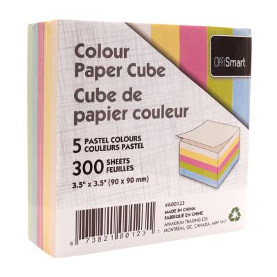 OFFISMART Pastel Paper Cube, 300 Sheets