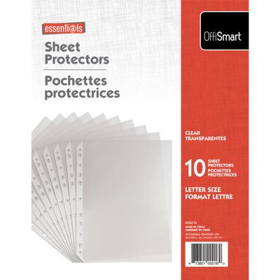 OFFISMART Pochettes protectrices, transparent, pqt 10