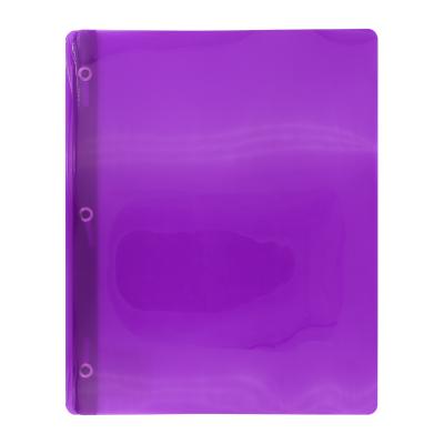 OFFISMART Transluscent 3-Prong Report Cover, Purple