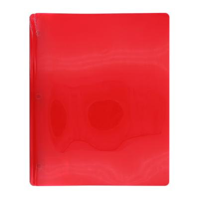 OFFISMART Transluscent 3-Prong Report Cover, Red