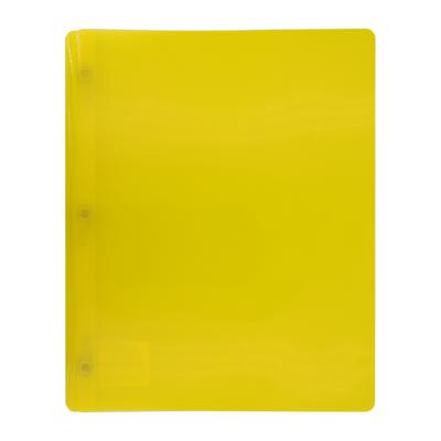 OFFISMART Couverture poly translucide 3 tiges, jaune