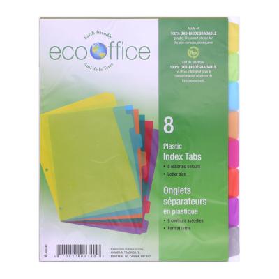 ECOOFFICE 8 Poly Index Tab Dividers