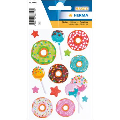 HERMA MAGIC Stickers Sweeties With Shiny Glittery