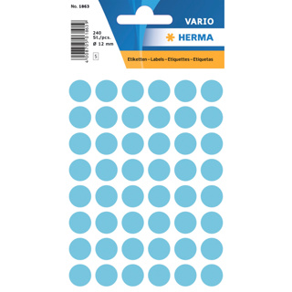HERMA VARIO Colour-Coding Round Labels, Ø 12 mm Dots, Blue