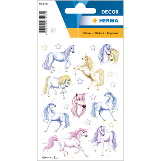 HERMA DÉCOR Stickers Unicorns, Glittery