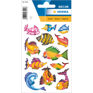 HERMA Stickers DÉCOR Poissons multicolores
