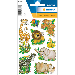 HERMA DÉCOR Stickers Jungle Animals