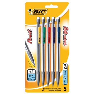BIC Mechanical Pencils, 0.5 mm HB2, x5