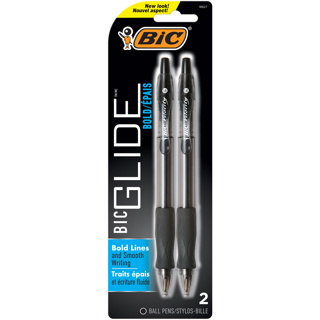 BIC Velocity Bold Ball Pen, 1.6mm, x2 Black