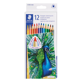STAEDTLER Triangular Coloured Pencils x12