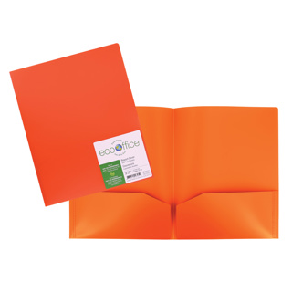 ECOOFFICE 2-Pocket Portfolio, Orange
