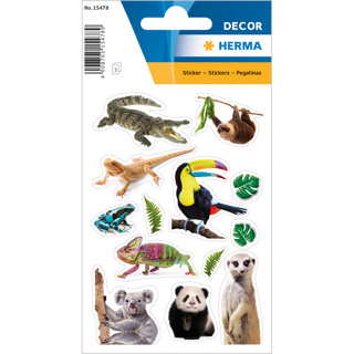 HERMA DÉCOR Stickers Exotic Animals