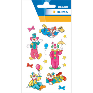 HERMA DÉCOR Stickers Clowns, Glittery