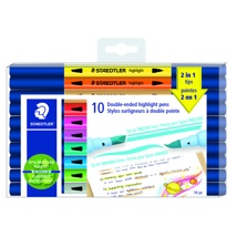 STAEDTLER Double-ended highlight, x10