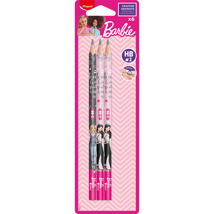 MAPED Barbie HB Graphite Pencils x6