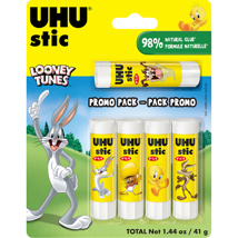 UHU Glue Sticks 5x8.2g - Looney Tunes