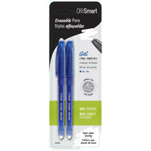 OFFISMART Erasable Gel Pen, 0.7mm,  x2 Blue