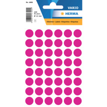 HERMA VARIO Colour-Coding Round Labels, Ø 12 mm Dots, Pink