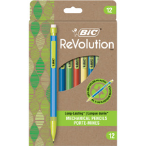 BIC ReVolution Mechanical Pencil, 0.7mm, x12 Assorted
