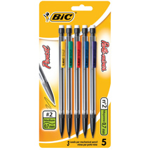 BIC Mechanical Pencils, 0.7mm HB2, x5