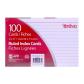 APP Ruled Index Cards 4"x6", x100 White