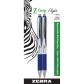 ZEBRA Z-Grip Flight Ball Pen, 1.2mm, x2 Blue