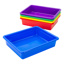 Storex Flat Storage Tray, Letter Size, Assorted