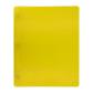 OFFISMART Couverture poly translucide 3 tiges, jaune
