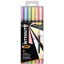 BIC Intensity Dual Tip Brush Felt Pen, x6 Pastel Colours